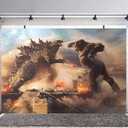 Two Three Kingdoms Godzilla Background Godzilla Vs. Monster King Kong Theme Back 56*38