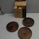 Nucookery 3-Tier Wood Bar Glass Rimmer, 5.6" Margarita Salt Rimmer Set, Sugar and Salt Rimmer Tray for Juice Cocktails, Bartender Bar Party Tool, Drinks Bar Accessories Box for Home Bar (Acacia Wood)