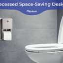 Recessed Commercial Toilet Paper Dispenser, 2 Roll Stainless Steel Toilet Paper Holder. Wall Mount, Locking Tissue Dispensers for Bathroom/Restroom