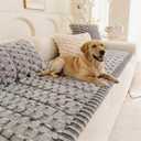 Pet Couch Cover for Dogs Washable Pet-Friendly Dog Sofa Protector for Furniture Boho Pets Mat for Couches and Sofas (27.6x82.7, Light Gray)