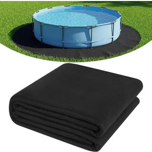 21 FT Round Pool Liner Pad for Above Ground Pools, Durable Pool Mat with Geotextile Material for Pool Bottom Strong Eco-Friendly Padding Under Pool Pad Protection,Prevents Punctures,Black