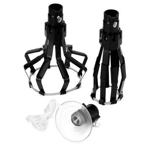 QWORK Professional Light Bulb Changer Kit - 3 Piece Set - Extension Pole Compatible, for High Ceiling Incandescent Bulbs with Standard, Floodlight & Recessed Changer