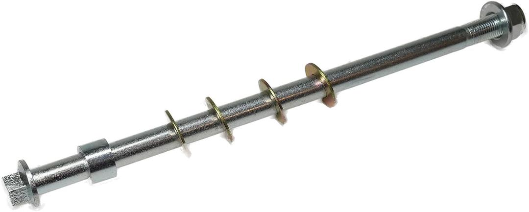 JMCHstore Rear Axle & Lock Nut w/ Spacer Assembly for Monster Mega Moto MMB80 80cc MMB105 105cc, for Coleman Realtree RB100 RT100 Mini Bike for oryxearth 105cc Kids Dirt bike