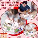 2 x Denylo pro 24 Sets Valentines Day Gifts Tic-Tac-Toe Keychain with Cards Tic Tac Toe Party Favors for Friends Valentines Day Gifts Party Favors