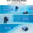 SAT20 Cordless Robotic Pool Cleaner,Automatic Robotic Pool Vacuum for Inground Pools,Spa Pool Robot Cleaning up to 2150 Sq.ft for Floor, Wall Climbing, Waterline, 4800GPH Suction, 180min Battery Life