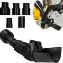 Miter Saw Dust Collection Adapter for DeWalt DWS779 & DWS780, 5-in-1 Vacuum Hose Connector, Improved Dust Collector Upgrade, Fits 12-Inch Sliding Miter Saw Accessories