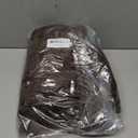 HYSEAS Set of 2 Decorative Faux Fur Throw Pillow Covers, Brown Fluffy Soft Fuzzy Square Cushion Cover Pillow Case for Sofa, Couch, Chair, Bed, Cafe, 18 x 18 Inches