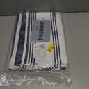 Urban Villa Kitchen Towels 100% Cotton Pack of 6, Highly Absorbent Quick Drying Super Soft Premium Dish Towels for Kitchen with Hanging Loop Hand & Tea Towels - 20x30 Inch, (Blue & White, Striped)