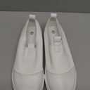 XRH Women's White Slip On Sneakers,Non Slip Women Fashion Work Shoes,Low top Casual ShoesWhite,US9