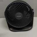 Pelonis 3 Speed Small Room Air Circulator Fan with 7-inch Blade, Table Fan with 100 Adjustable Head Tilt - Desktop Fan for Bedroom,Dorm and Office - Ventilador for Air Conditioner and Heater, Black