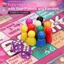 2 x Drinking Board Games for Adults, Waterproof Leather Mat Drinking Board Game, Fun Party Interactive Drinking Games for Game Night, Bachelorette Parties, Birthday, Age 21+, 2-8 Players