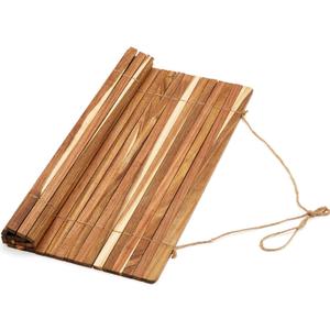 Maxdot Wooden Dish Drying Rack, Roll up Kitchen over Sink Dish Drying Rack for Dishes, Plates, Bowls, Wooden Cover Counter Space, Crack Resistant Drainer, Housewarming Gifts Kitchen Supplies (20.5 x 16, Khaki)