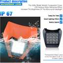 Dirt Bike Headlight,LED Enduro Pit Bike Light Kit Universal For Most Dirt Pit Bike Motorcycle EXC SXF Orange