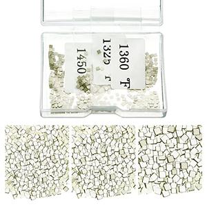 About 500 Pcs 4.5 Grams Silver Solder Jewelry Precut Chips Solder Ultra Tiny Medium Density Easy Bond for Jewelry 2 x 2 mm (E, M, H)