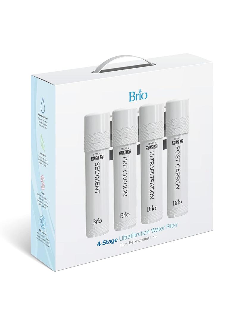 Brio 4-Stage Filter Replacement Kit for Ultrafiltration Water Cooler Dispensers