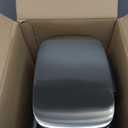 Amazon Basics Smudge Resistant Small Rectangular Trash Can With Soft-Close Foot Pedal, Brushed Stainless Steel, 12L/3.2 Gal, 11.3x9.9x15.1 in, Satin Nickel Finish