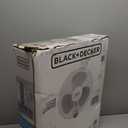 BLACK+DECKER 16" Wall Mount Fan With Remote Control, Oscillating With 3 Speed Settings and Shut Off Timer, Adjustable Tilt Angle, White