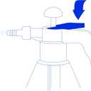 Classic USA Misters 1.5 Liter Personal Water Mister Pump Spray Bottle (Blue)