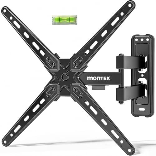 monTEK Full Motion TV Wall Mount Bracket for Most 13-55 Inch LED LCD Flat Screen TVs & Monitors, Swivel Tilt Extension Rotation with Articulating Arms, TV Mount Max VESA 400x400mm, up to 55lbs