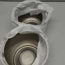 2Pcs 5.15" Push Through Wheel Center Caps Stainless Trailer Hub Cap for Truck SUV RV Wheel Rim (Fit 5.15" Bore 4.95" H Chrome)