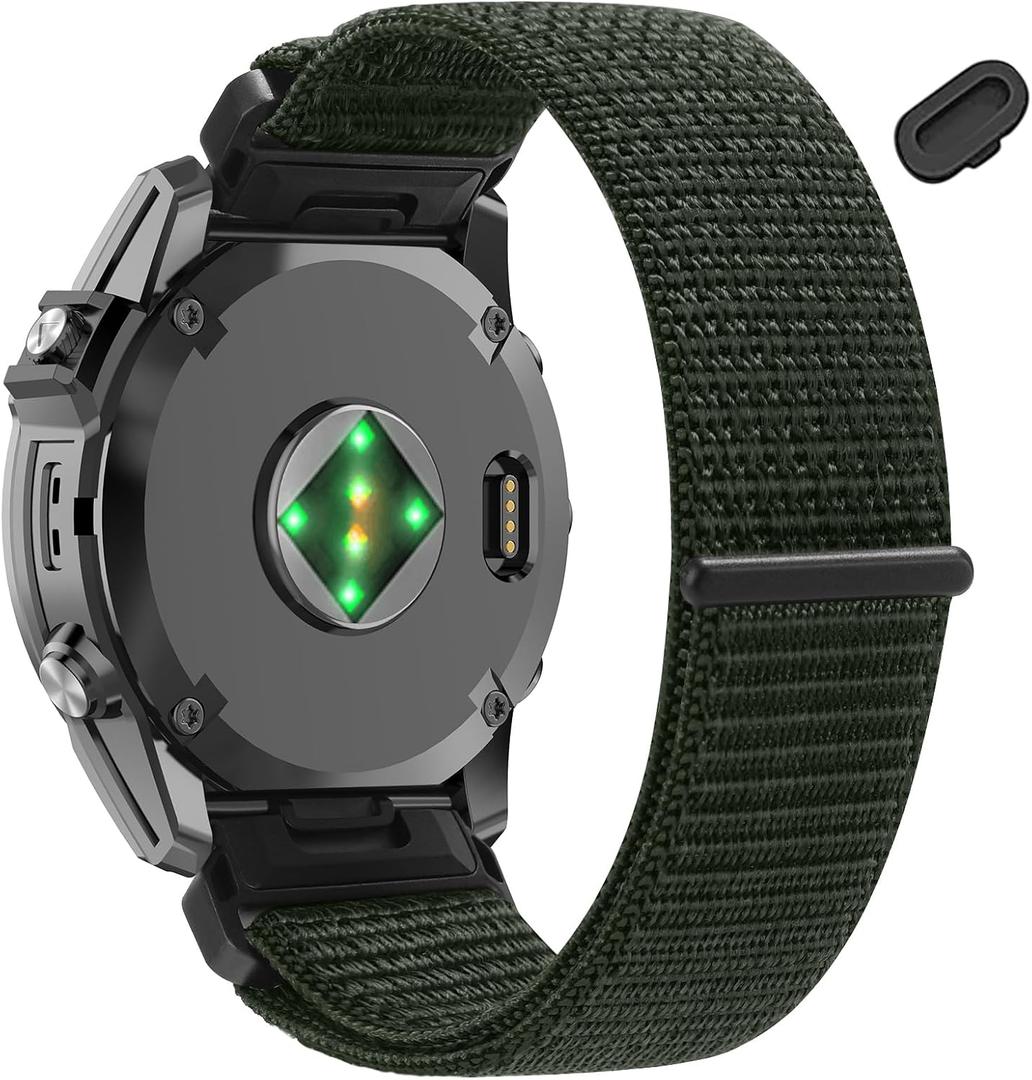 22mm Nylon Watch Bands for Garmin tactix 8/Fenix 8 pro 47mm/Fenix E/Fenix 7/Fenix7 Pro/Fenix 6 Pro/Fenix 6,QuickFit Sport Band for Fenix5/Fenix 5 Plus/Forerunner 970/965/945/Descent G2/G1 Solar