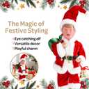Father Santa Donald Christmas Figurine 45cm (Red)  Funny Holiday Character Ornament  Novelty Christmas Decoration for Home, Party & Garden