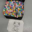 JACK BROWN 120 Colors AlcoholMarkers Set with Fine & Chisel Dual Tip - Professional Art Markers for Adults & Kids, Perfect for Drawing, Sketching, Coloring & Animation - Includes Durable Marker Case