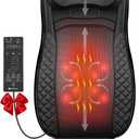 CooCoCo Shiatsu Back Massager with Heat, Gifts for Men Women, Deep Kneading Massage Chair Pad for Neck Back Shoulders, Massager Seat for Home Office, Gifts for Husband Wife
