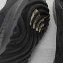 Skechers Women's Hands Free Slip-ins Bobs Squad Chaos-Daily Inspiration Sneaker, Black/Black, 7.5 Wide