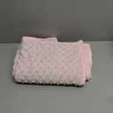 Mr. Sandman Weighted Blanket 2LBS 20 x 30 Inches, Minky Dots Heavy Blanket with Glass Beads, Soft and Cooling for School and Home, Pink