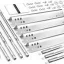 Grill Replacement Parts for Charbroil Performance 463342119, 463335517, 463347017, 463332718, 304 Stainless Steel Grill Parts for Char-Broil 463342118, 463376017, 463332718, 16 15/16" Heat Plate
