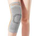 Galvaran Compression Knee Brace for Women & Men  Knee Support Sleeve for ACL, MCL, Meniscus Pain Relief, Joint Swelling & Injury Recovery | Skin-Friendly Anti-Slip Design | Daily Use & Sports (X-Large, Gray)