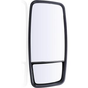 Outside View Door Mirror LH Fit for Isuzu NPR NPR-HD NQR NRR W3500 W4500 W5500 box Truck 98 Hino fb 4HK1 4JJ1 5.2L 3.0L 6.0L 2008-2024 Black Driver Side