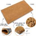 MAINEVENT Blank Doormat Coir 30x17 Inch for Screen Printing, Plain Door Mat for Outdoor Painting