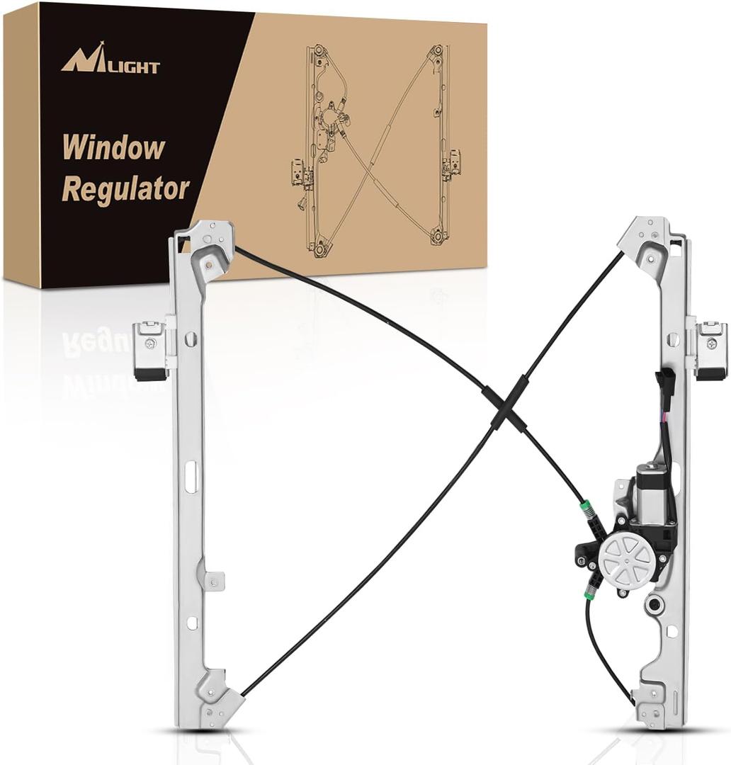 Nilight Front Passenger Side Power Window Regulator/Motor Compatible with 2001 2002 2003 2004 2005 2006 Chevrolet Avalanche Silverado Suburban Tahoe GMC Sierra Yukon XL 1500 2500 3500 741-645