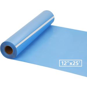 HTV Iron on Vinyl 12Inch by 25ft Roll Heat Transfer Vinyl for T-Shirt HTV Vinyl Rolls for All Cutter Machine - Easy to Cut & Weed for Heat Transfer Design (25ft, Sky Blue)