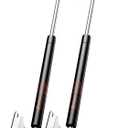 17 inch 35 lbs Gas Strut Shocks, 155 N Per Prop with L-Type Mounts for Cabinet Toy Box Toolbox Bench Trash Bin Dog Door Other Medium Equipment, ONLY FIT 28-39 LBS WEIGHTS, 2 Pack Gas Spring by PAMAGOO