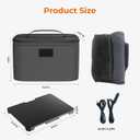 Portable Electric Lunch Box Food Heater,12V/24V/110V 3-in-1 Food Warmer Box, Mini Portable Oven Car Food Warmer, Heated Lunch Bag for Adults Office Travel Work Truck Meal Reheating