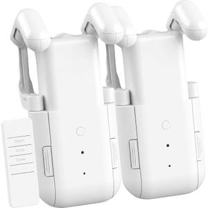 Smart Electric Curtain Opener: 20kg Torque Bluetooth Remote 20m Range | 4000mah Type-C Battery 6-Month Runtime | Compatible Roman T U Tracks | Easy Installation For Home Office Seniors
