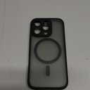 TOCOL for iPhone 16 Pro Case, Full Camera Protection, Compatible with Magsafe, Drop Protection, Translucent Magnetic Matte Phone Case for iPhone 16 Pro 6.3 inch (Black)