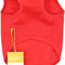 Pet Dog Fleece Shirt Vest Small Dog Shirts Warm Puppy T Shirt Winter Dogs Clothes (Medium, Red)