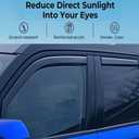 2023 2024 2025 in-Channel Window Visors Rain Guards for Honda CRV Side Window Deflectors Vent Visor Sun Shades 4pc Car Truck Accessories