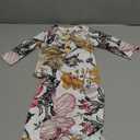 Infant Newborn Baby Girls Floral Sleep Gown Headband Sleepwear Romper Sleeping Bags Outfits (0-3 Months)