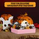 Leinuosen 1 Pack Halloween Wooden Coffin Tray 14" Halloween Charcuterie Board Coffin Serving Trays Wooden Spooky Gothic Home Table Decoration for Party Kitchen Decoration(Pink Horror)