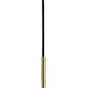 Modern Glass Pendant Light 9.84'' – Handcrafted Bubble Glass Globe with Golden Holder – E26 Ceiling Hanging Lamp for Kitchen Island,Dining Room,Bedroom,Café,Bar – Smoky Grey Lampshade (25cm)