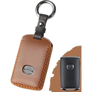 for Mazda Key Fob Cover Leather - CX-5/ CX-9/ 3/ 6/ CX-30/ CX-50/ CX-70/ CX-90/ MX-30/ MX-5 Miata 2025 2024 2023 2022 2021 2020 2019 - Handcrafted Smart Key Fob Protector - 3/ 4 Button - Vintage Brown