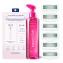 Athena Club Women's Razor Shave Kit, 1 Rose Razor Handle + 6 Blade Refills + Super Pink Glossy Shave Oil