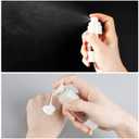 Pwsap 4 Pack 1/2 oz (15ml) Vacuum Cosmetic Travel Container - Spray and Pump Travel Bottles with Funnel Tsa Approved Airless Leak Proof Kit