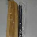 Curtain Rods, No Rust Adjustable Blackout Drapery Rods, 5/8 Inch Diameter Wrap Around Curtain Pole for Windows, Ideal for Bedroom, Outdoor (28-48 Inch, Black)