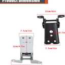 labwork 4PCS Door Hinge Upper Lower Left Right Side Replacement for Bronco F150 F250 F350 1980-1997 E9TZ1522800A E8TZ1522810A